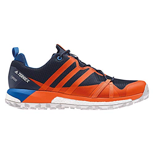 adidas Herren Terrex Agravic GTX Trekking- & Wanderhalbschuhe, Blau-Orange