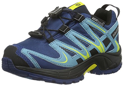 Salomon Unisex-Kinder XA Pro 3D CSWP Traillaufschuhe, Blau